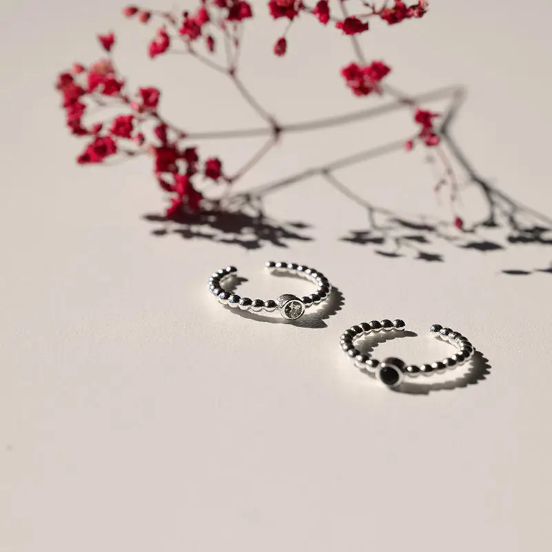 Hringur Single - Silver/Turquoise