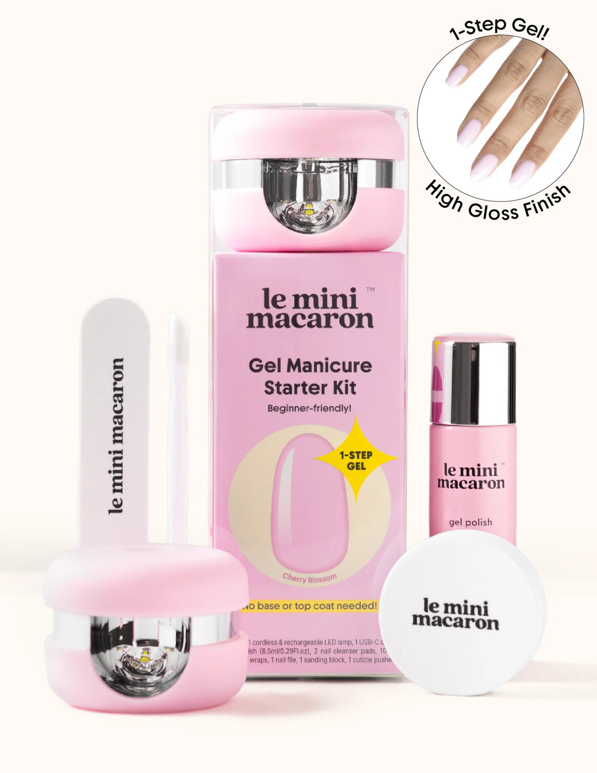 Gel Manicure Sett - Cherry Blossom