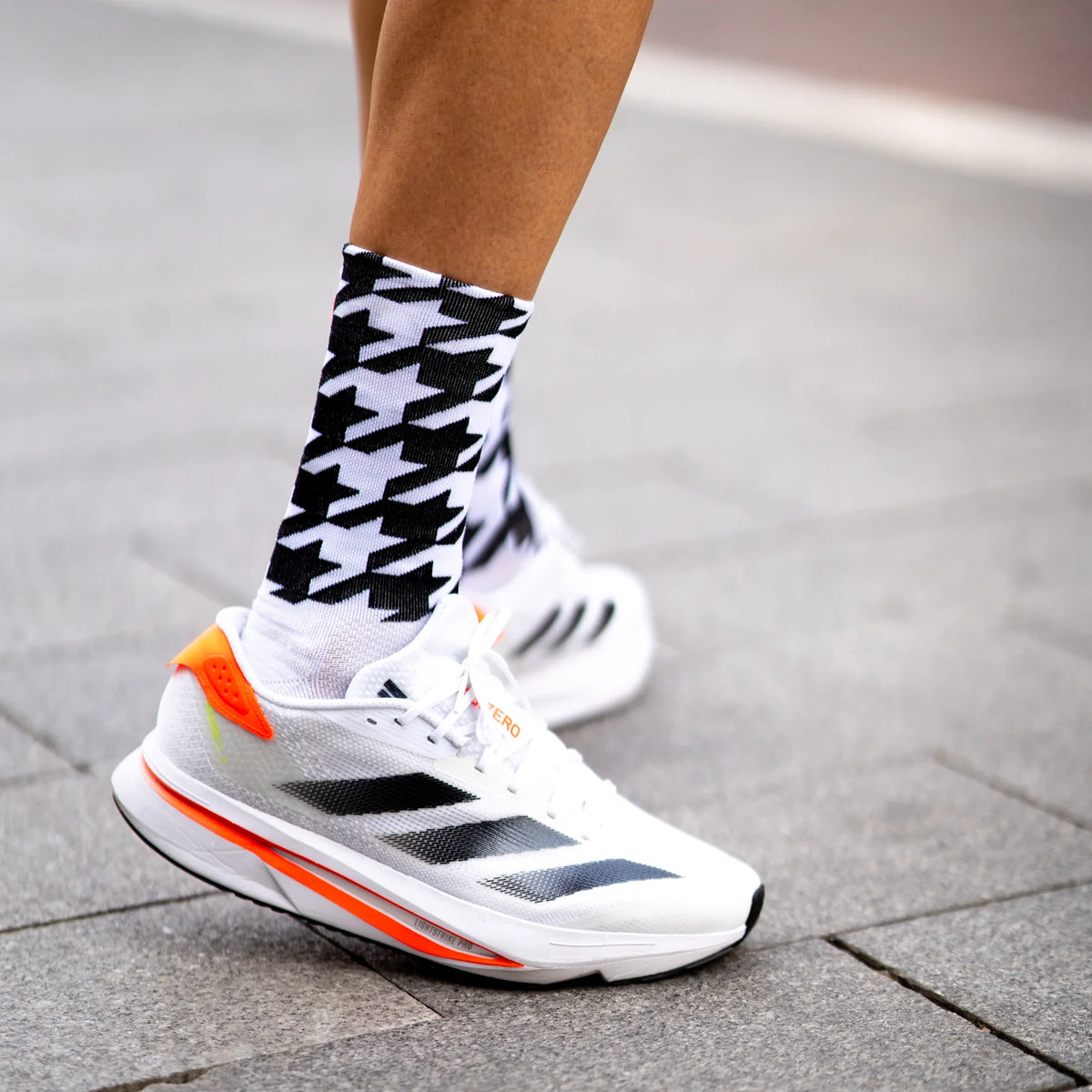 Hlaupasokkar Flow - White