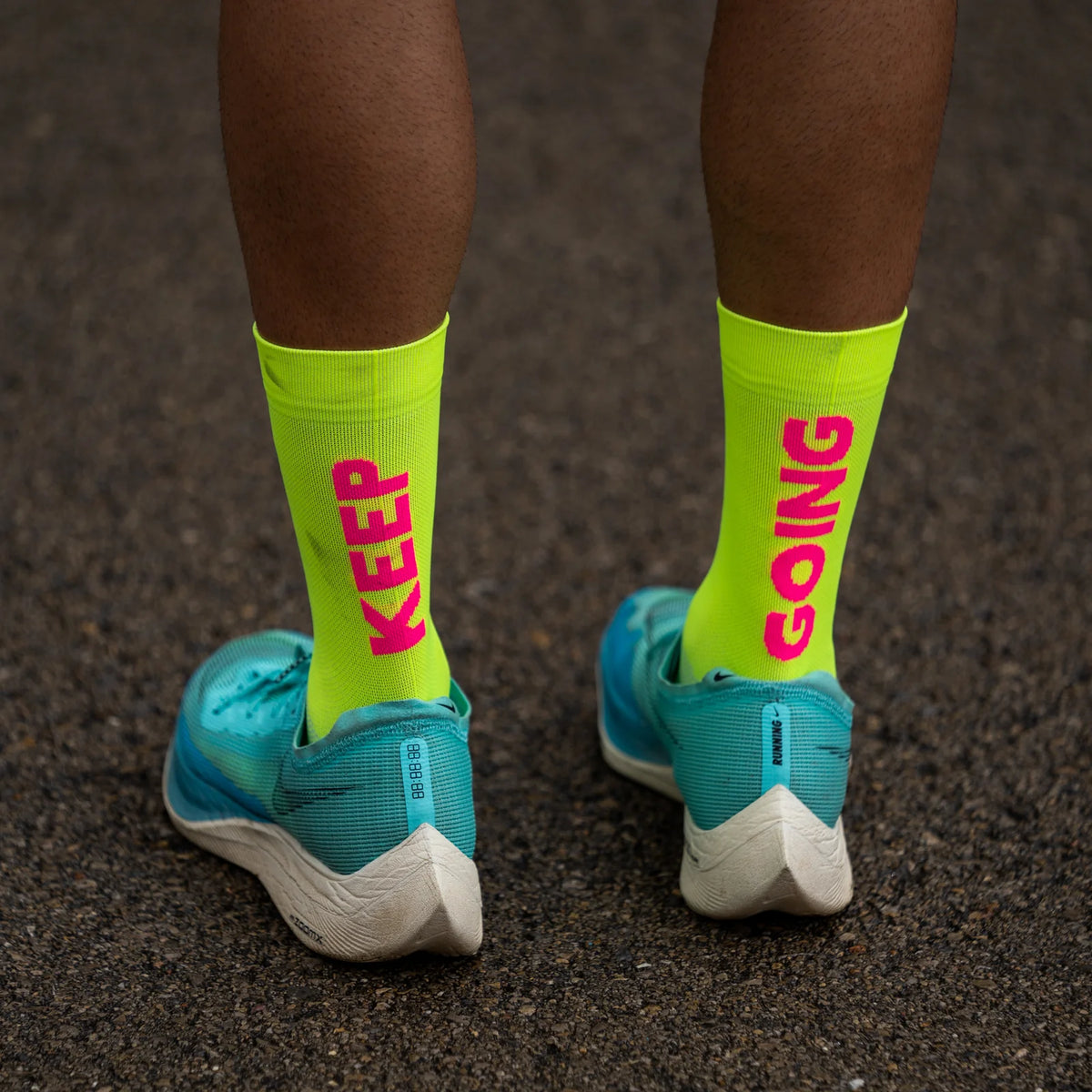 Hlaupasokkar Keep Going - Yellow