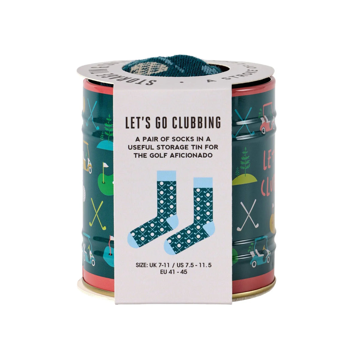 Storage Tin & Sock Set - Golf