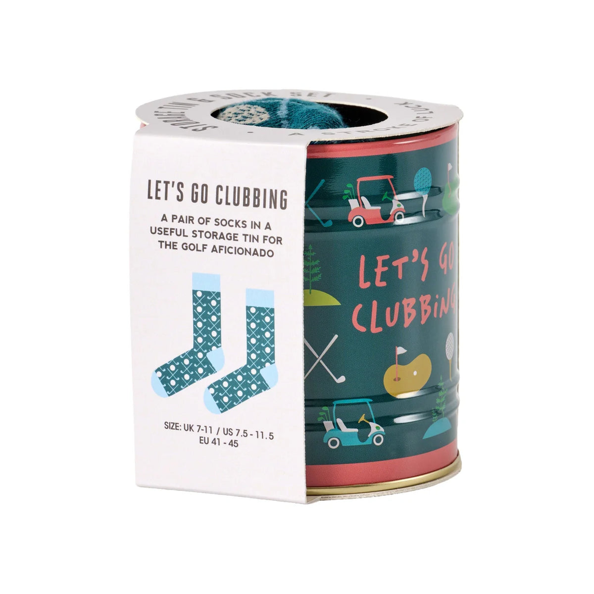 Storage Tin & Sock Set - Golf