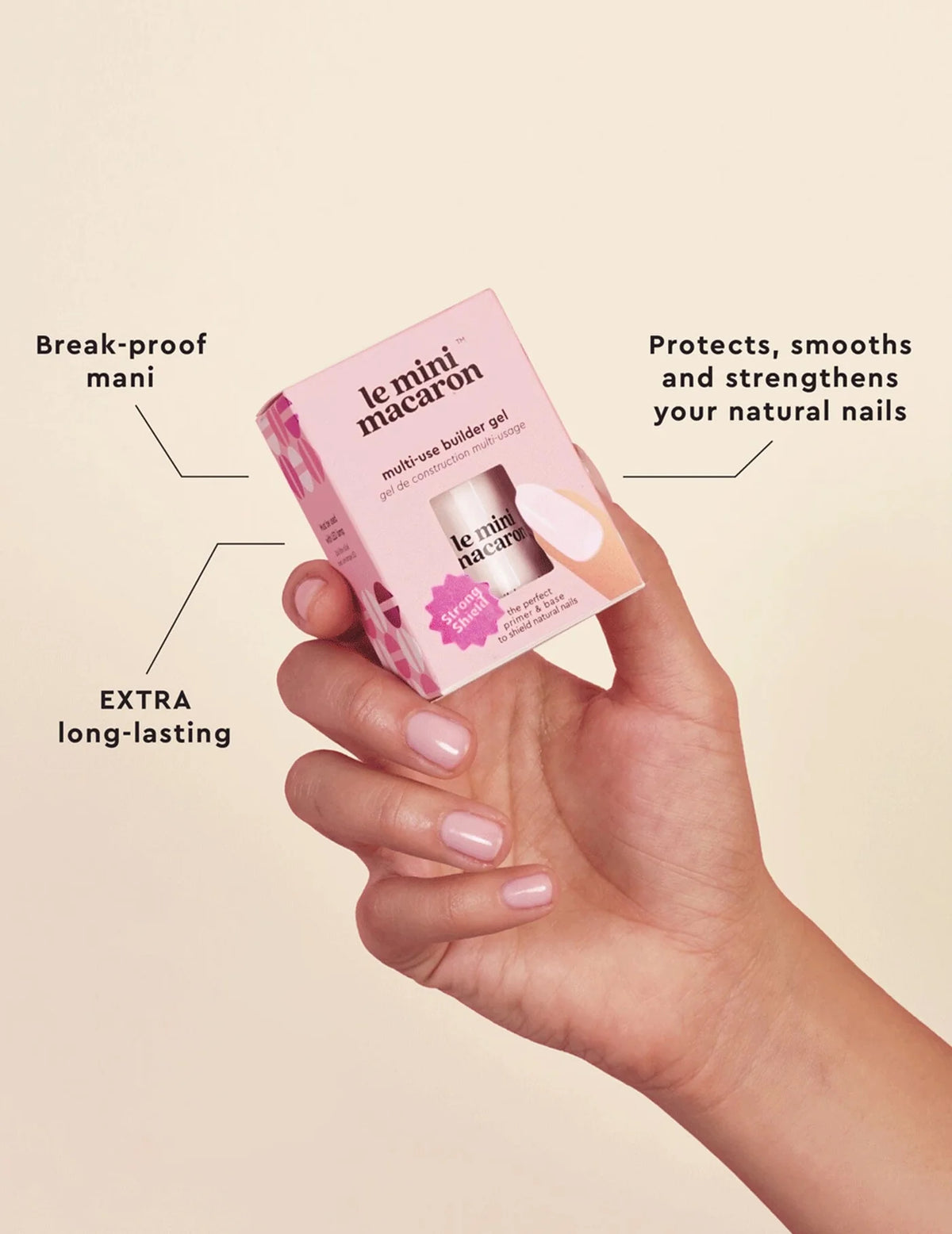 Gel Builder Gel fyrir Neglur - Glært
