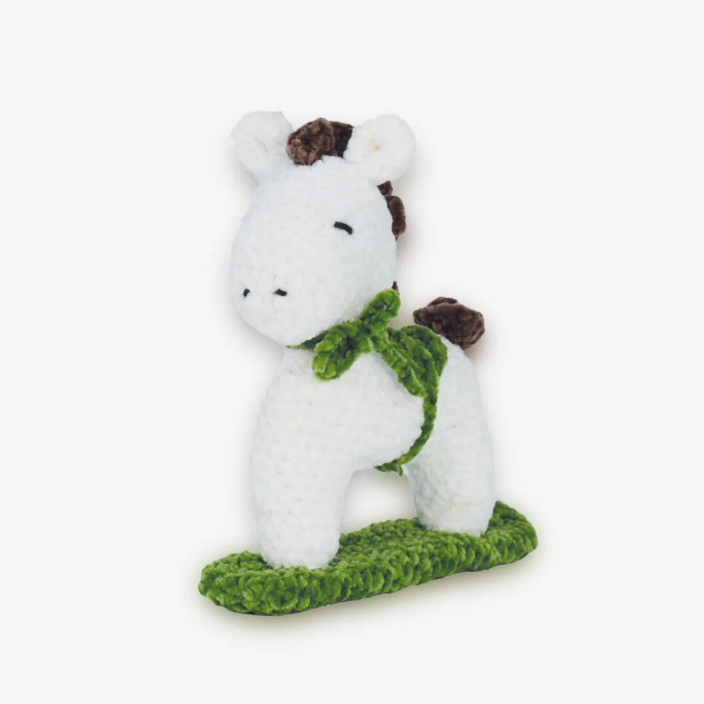 Crochet Kit - Velvet Green Rocking Horse