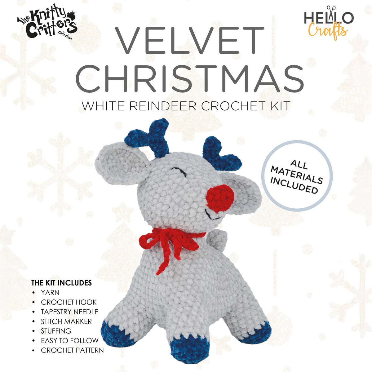Crochet Kit - Grey Reindeer