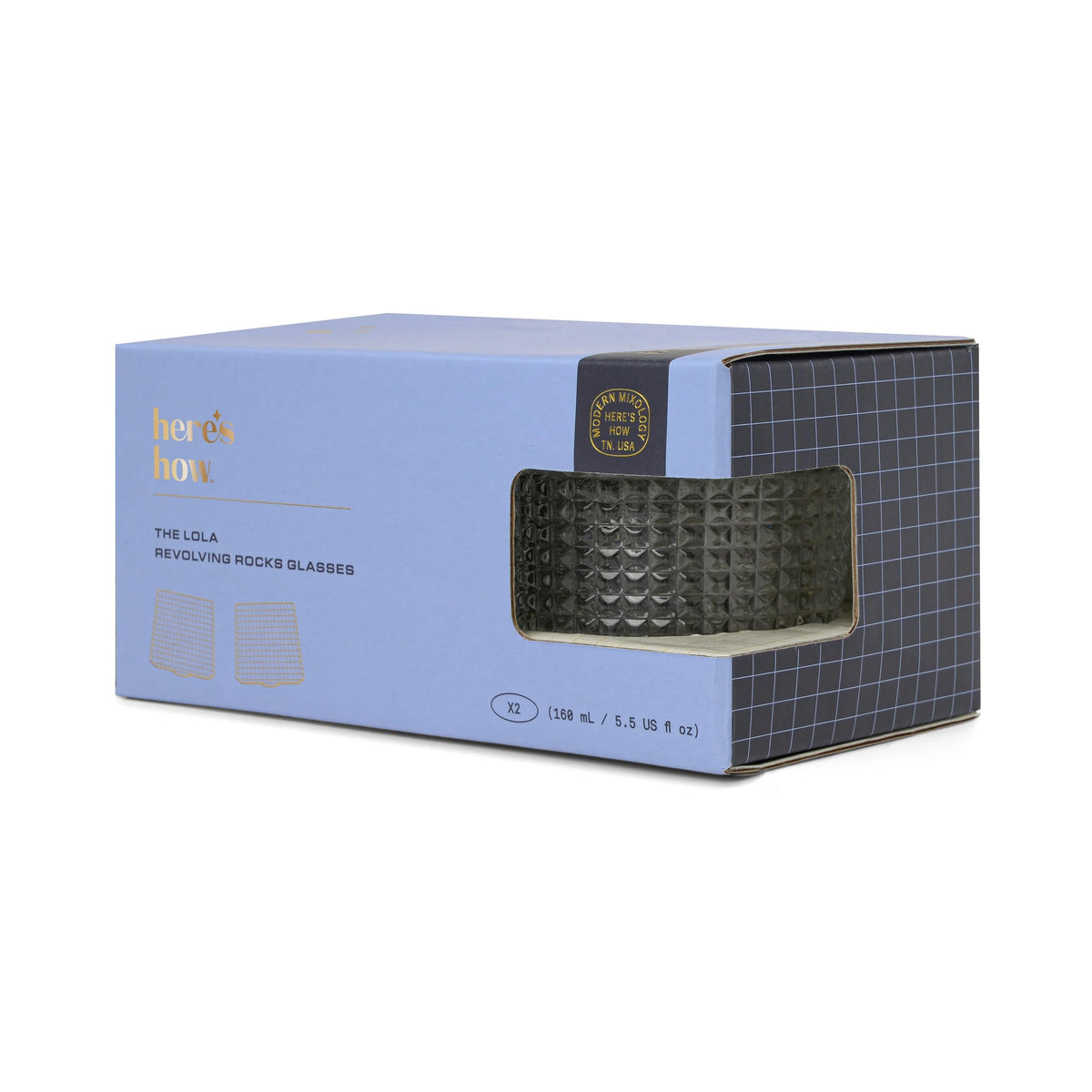 Lola - Set of 2 Rocks Glasses