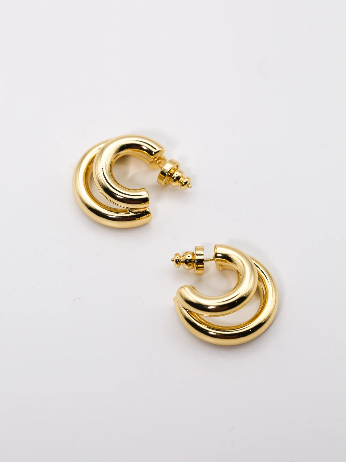Double Hoop Eyrnalokkar