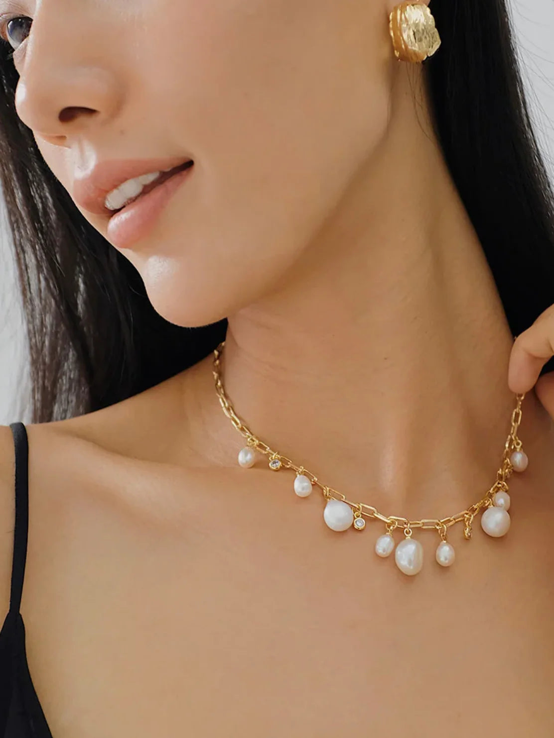Isla Fresh Water Pearl Hálsmen