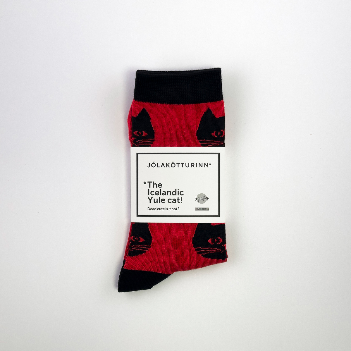 Jólaköttur Sokkar Rauðir