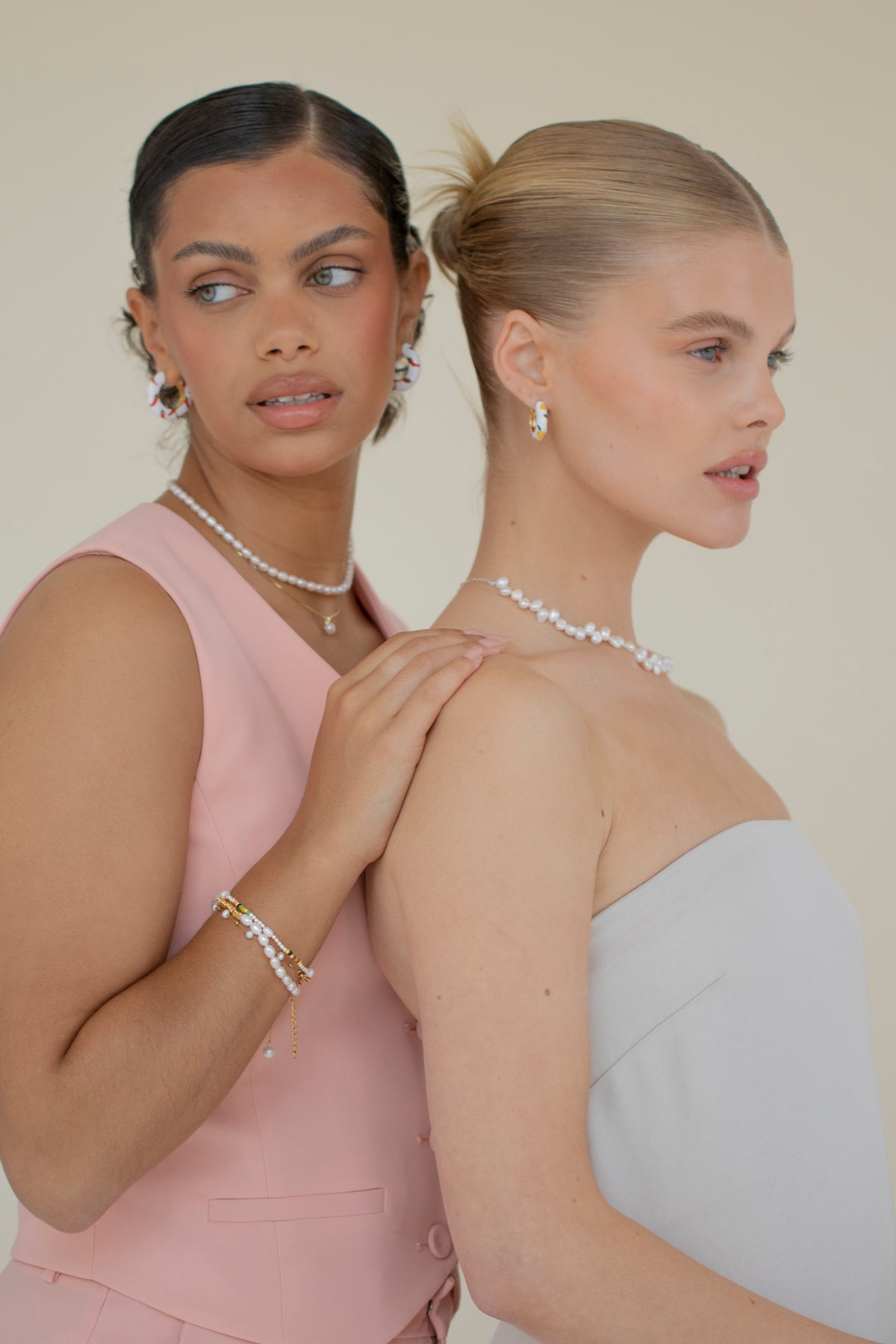 Eyrnalokkar Lemon Gold Ceramic Hoop