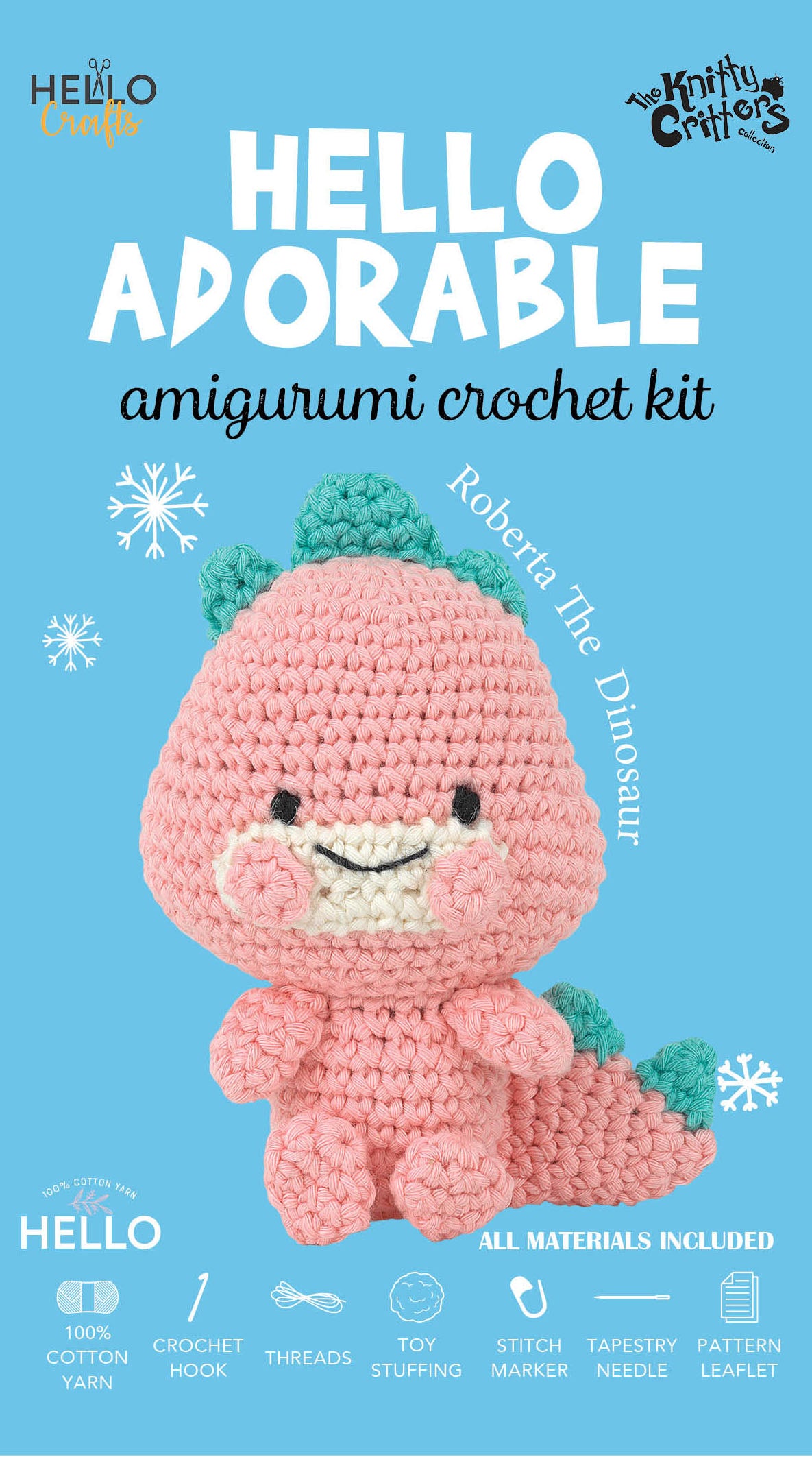 Crochet Kit - Roberta The Dinosaur