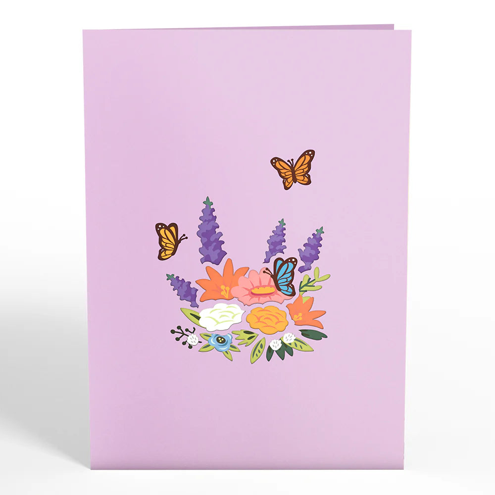Flower Basket Pop-Up Kort