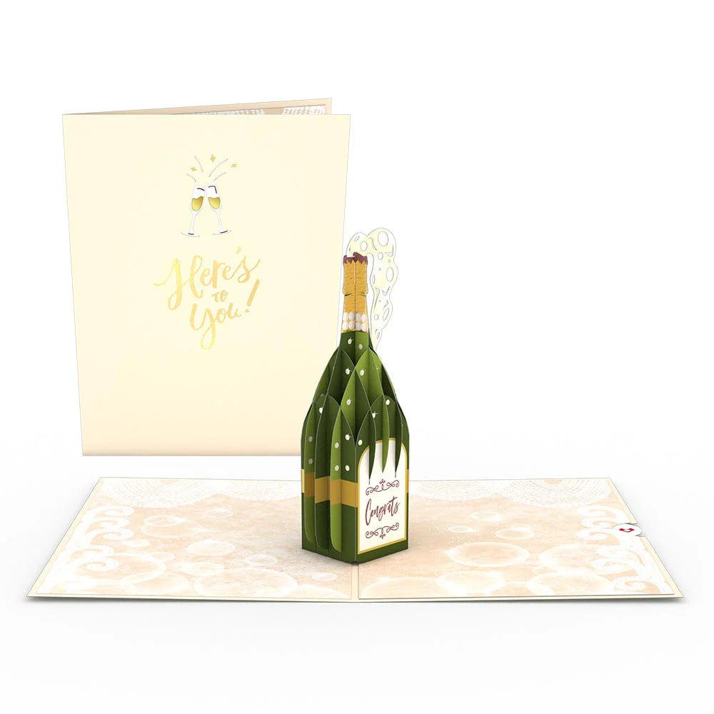 Here's to You Champagne Pop-Up Kort
