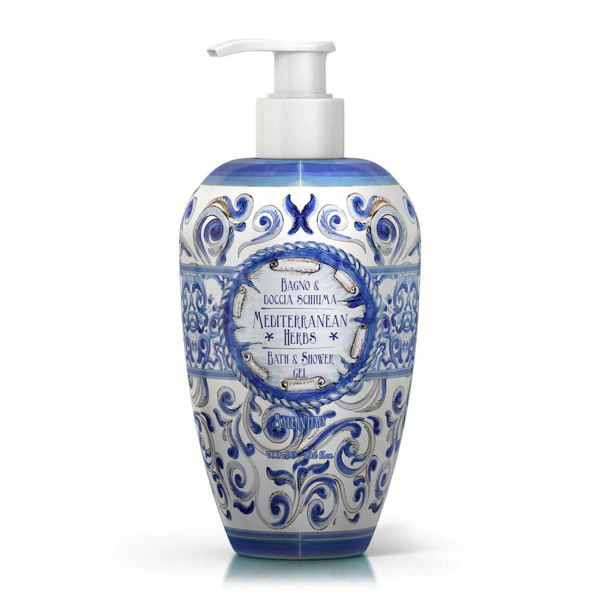 Mediterranean Herbs Bath and Shower Gel 700ml.