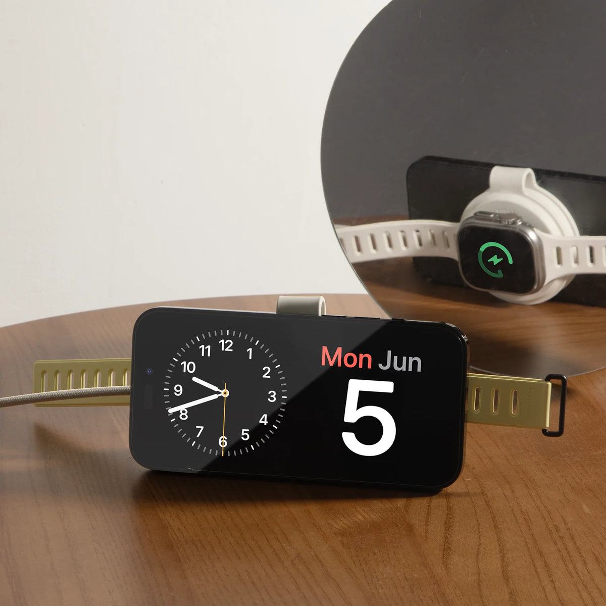 2-in-1 Þráðlaus Hleðslustöð