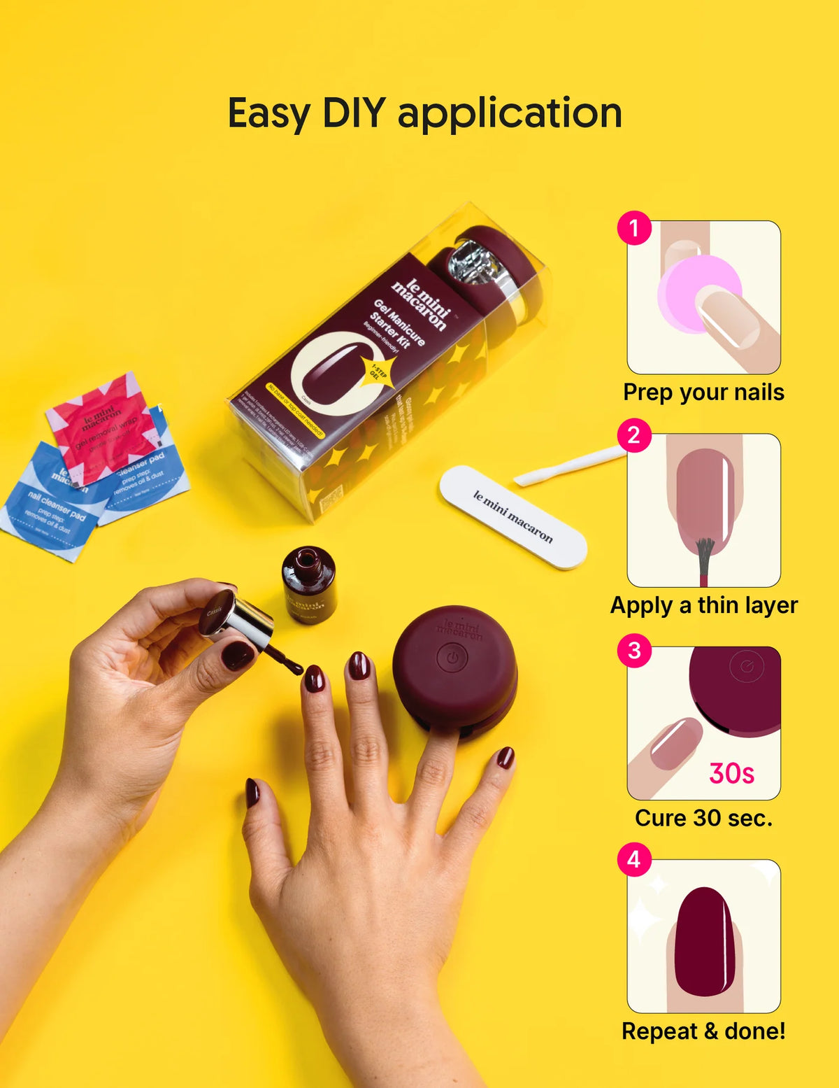 Gel Manicure Sett - Cherry Blossom