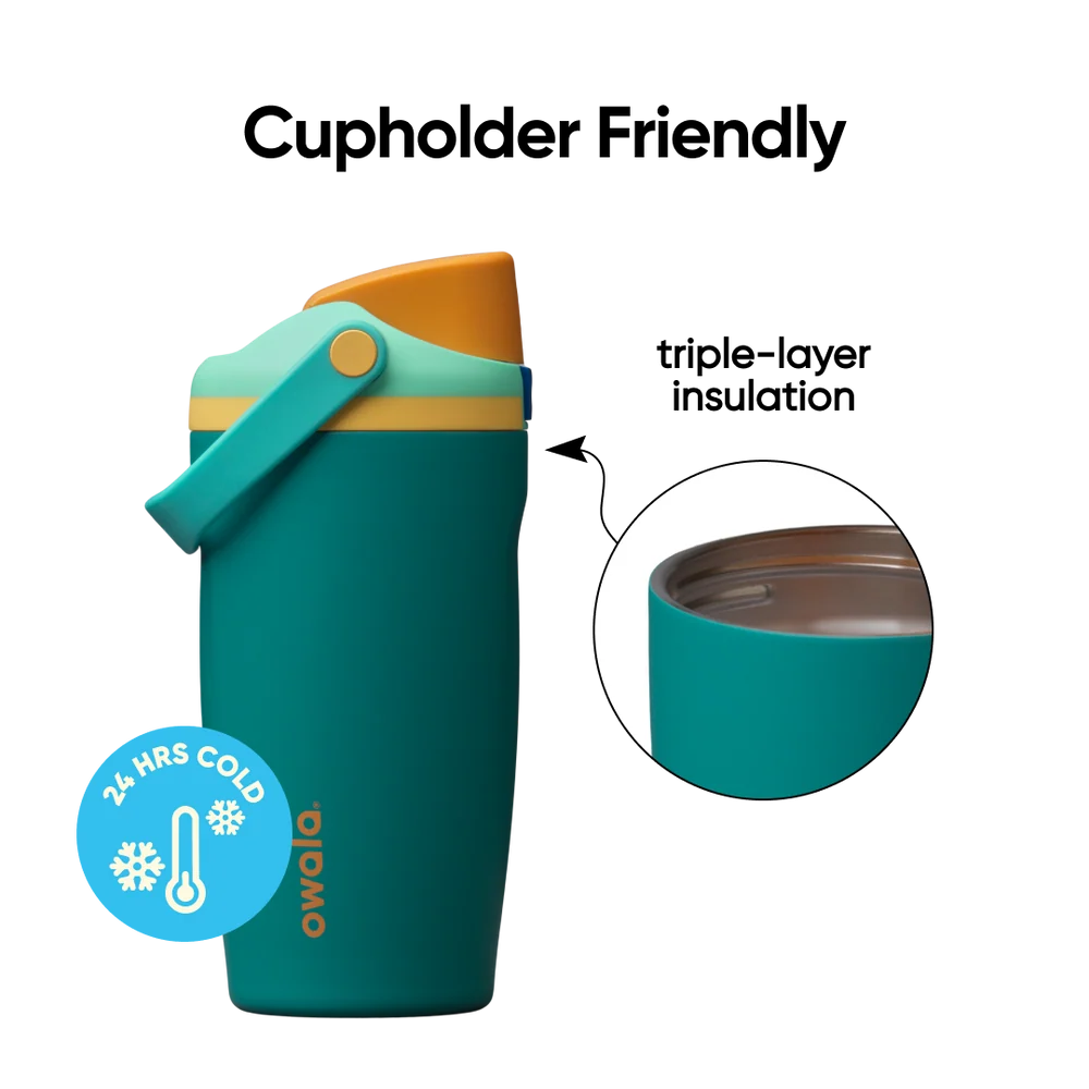 Owala FreeSip® Sway Vatnsbrúsi Splishy Splashy 18oz