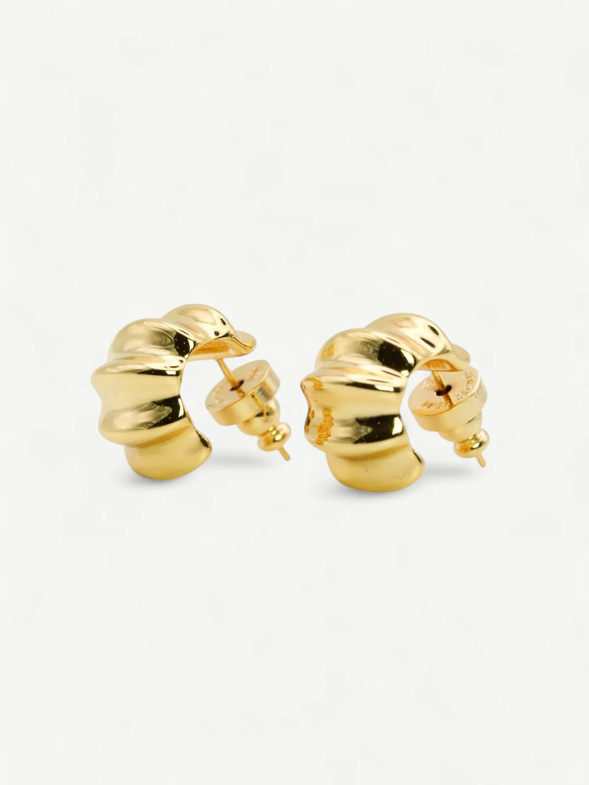 Ribbed Hoops Eyrnalokkar