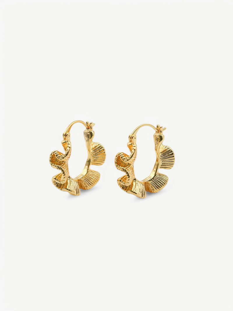 Ripple Bloom Hoops Eyrnalokkar
