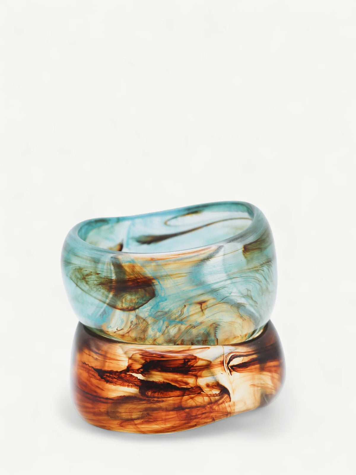 Amber Drift Bangle Armband Brúnt