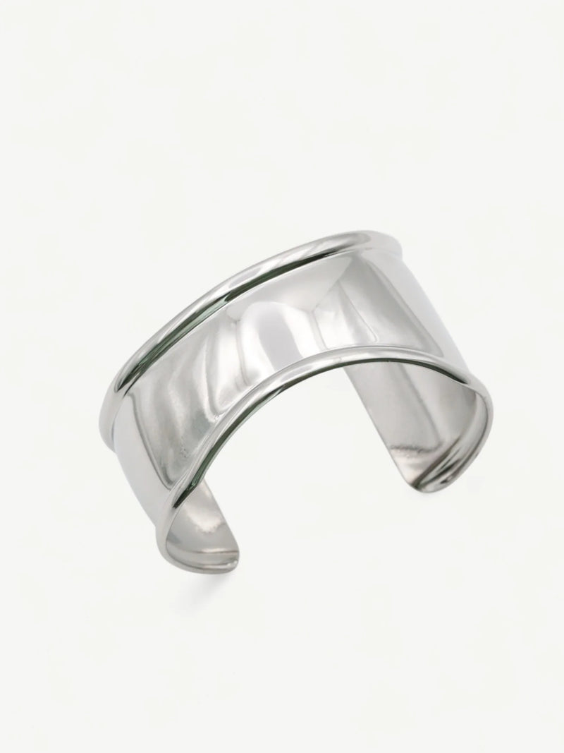 Arc Cuff Bangle Armband Silfur