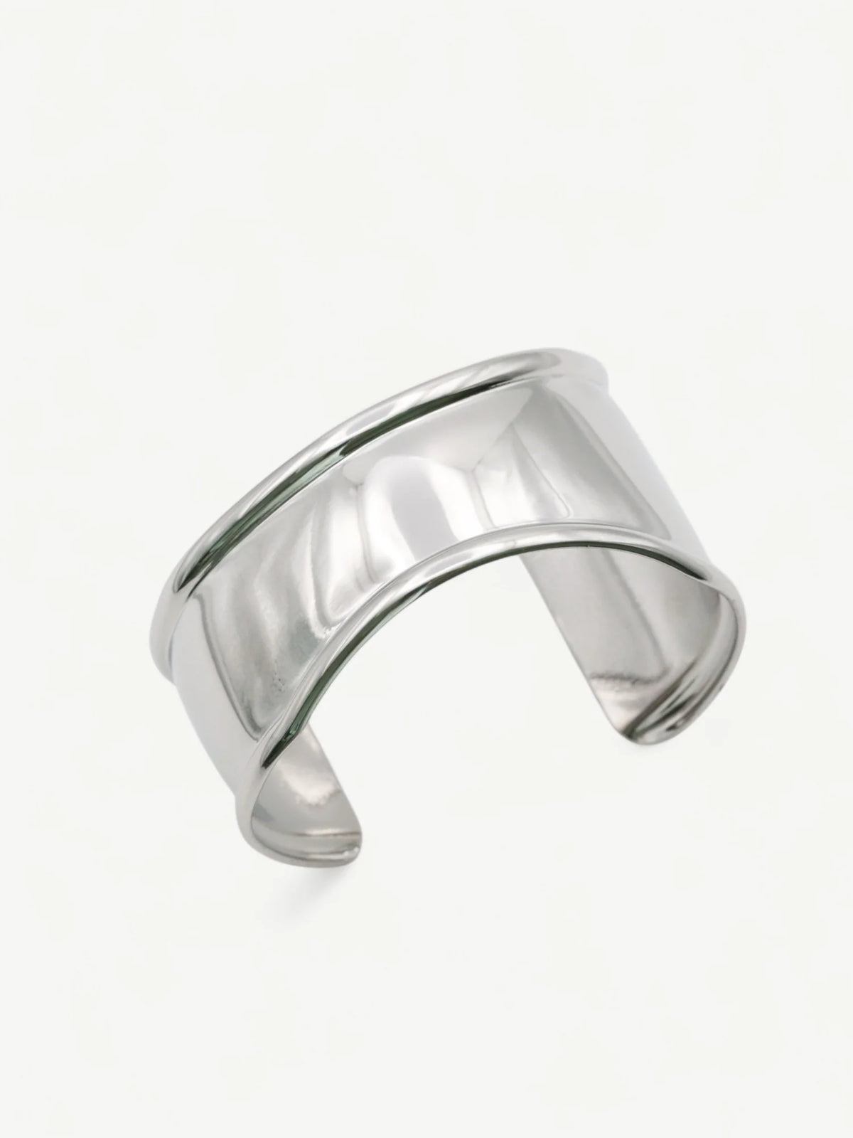 Arc Cuff Bangle Armband Silfur