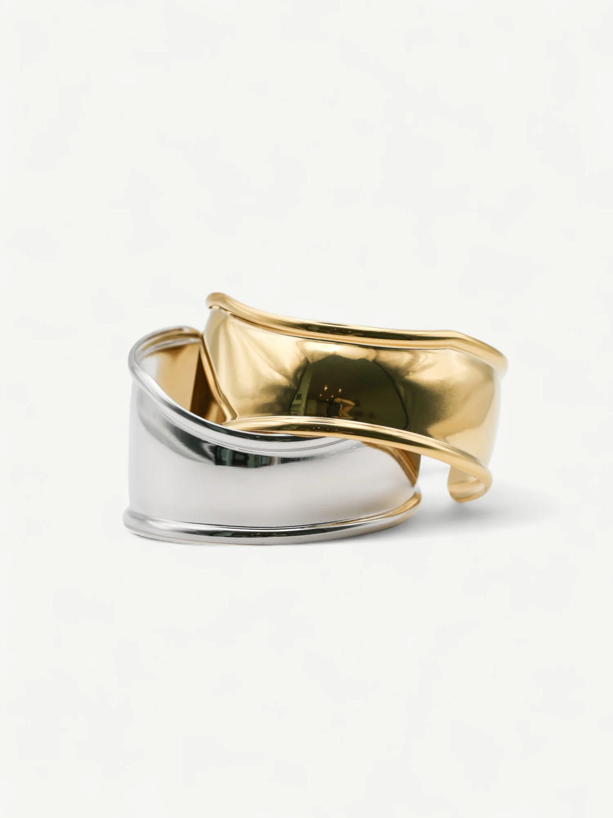 Arc Cuff Bangle Armband Gyllt