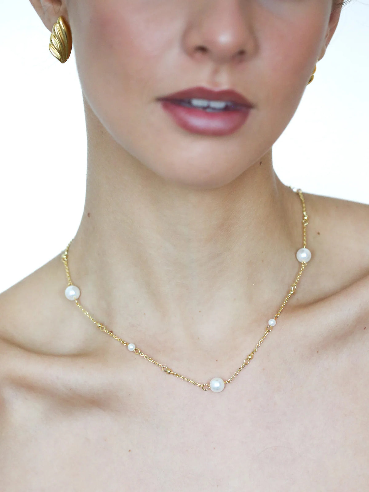 Classic Tin Cup Pearl Hálsmen