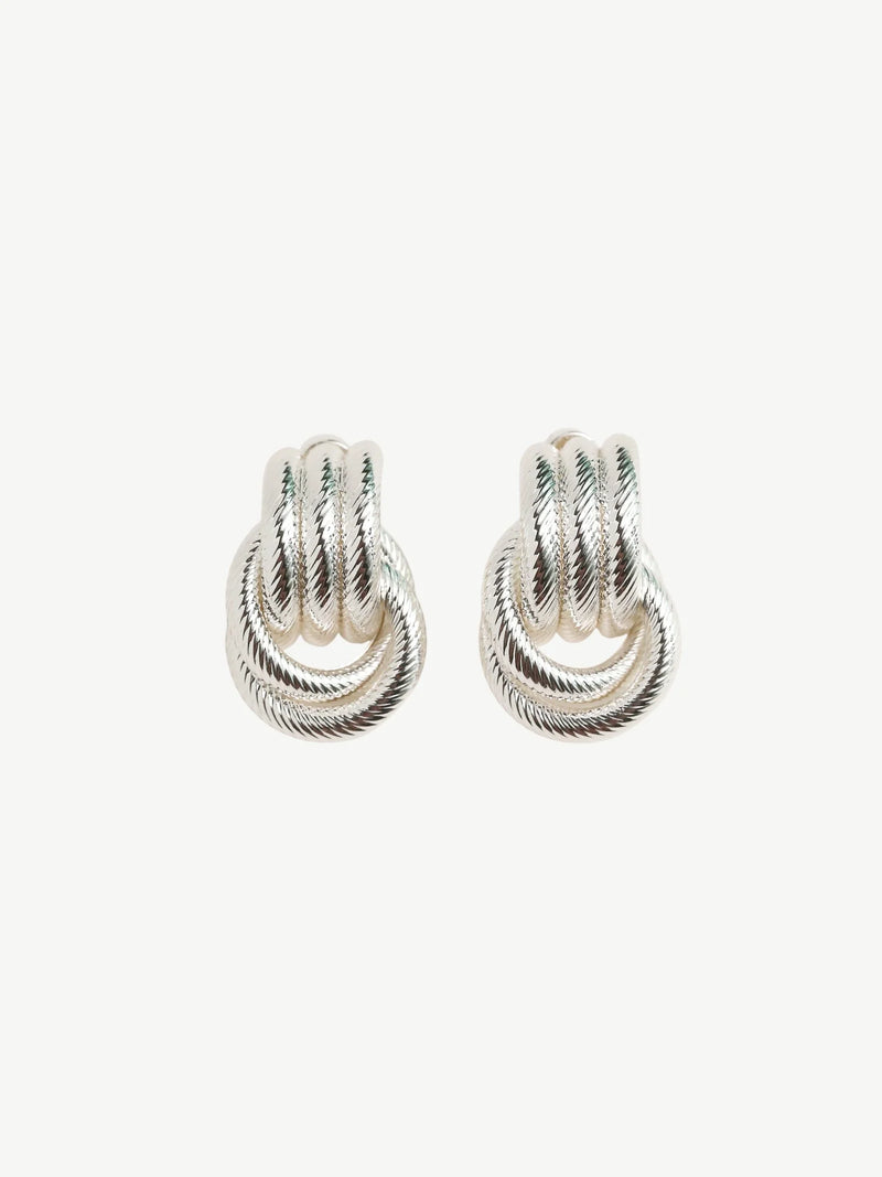 The Rope Knot Studs Eyrnalokkar Silfur