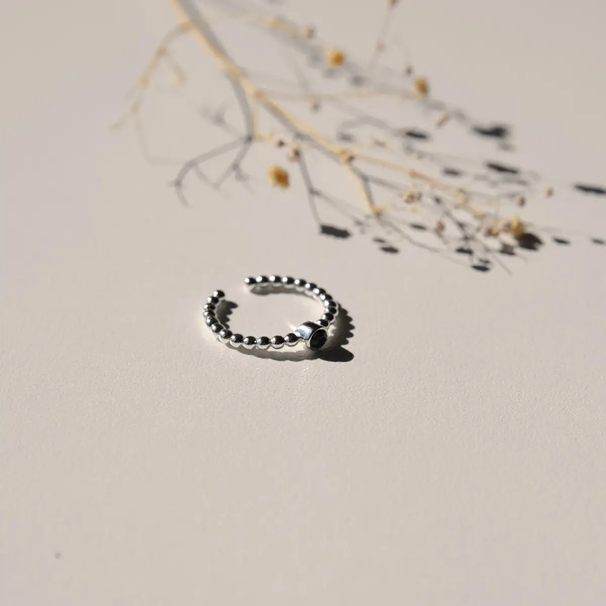 Hringur Single - Silver/Black