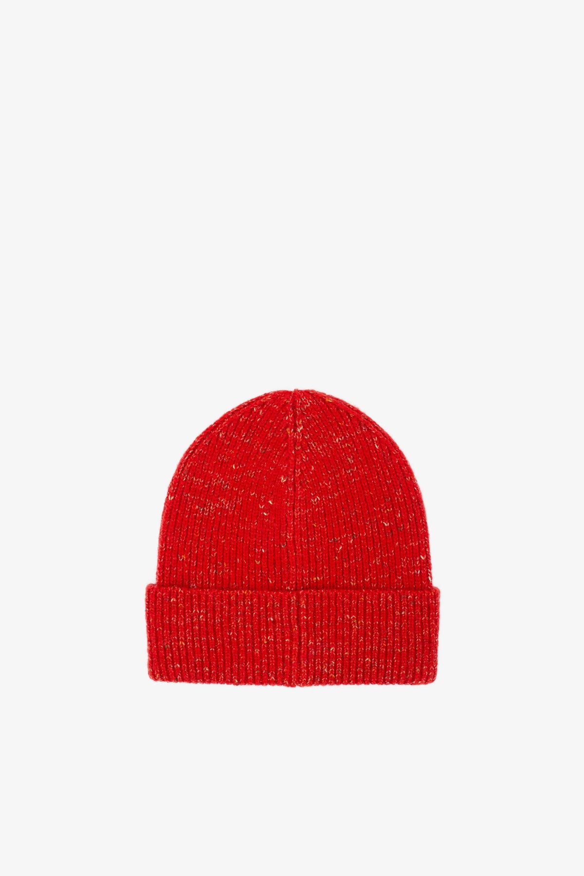 The Embroidered Beanie - Rauð