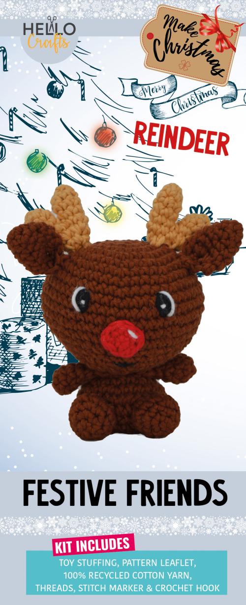 Crochet Kit - Festive Friends - Hreindýr
