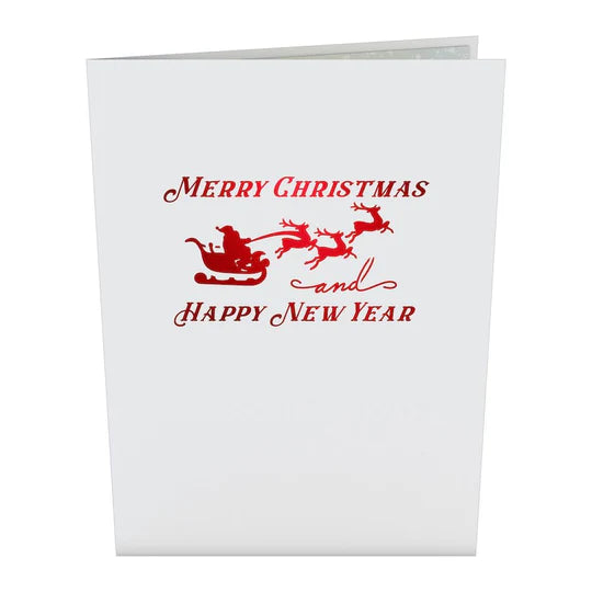 Reindeer Sleigh Pop-Up Card