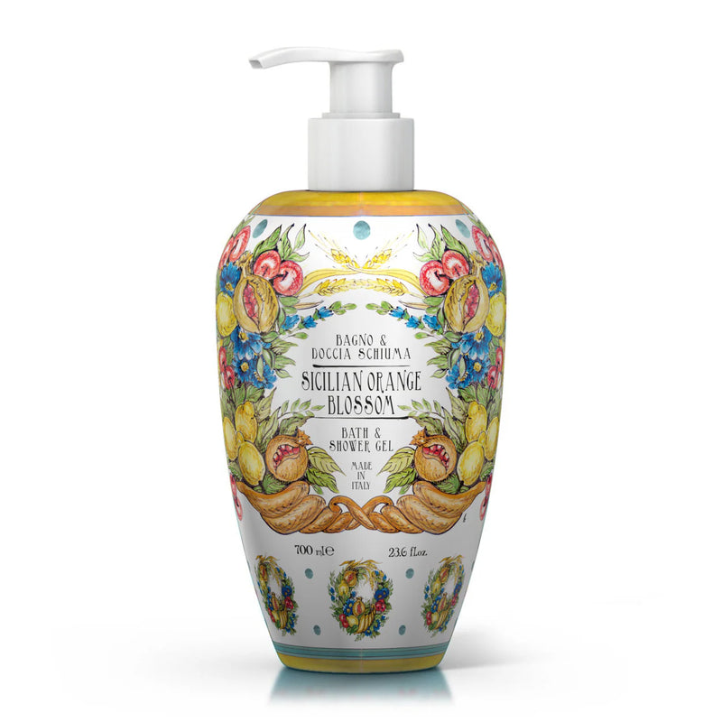 Sicilian Orange Blossom Bath and Shower Gel 700ml.
