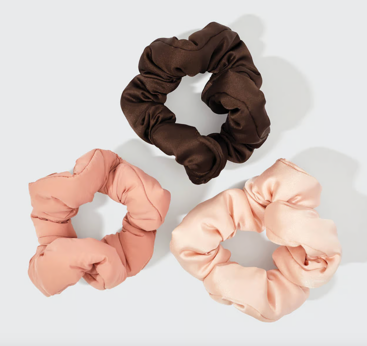 Cloud Scrunchies 3 stk. Rosewood
