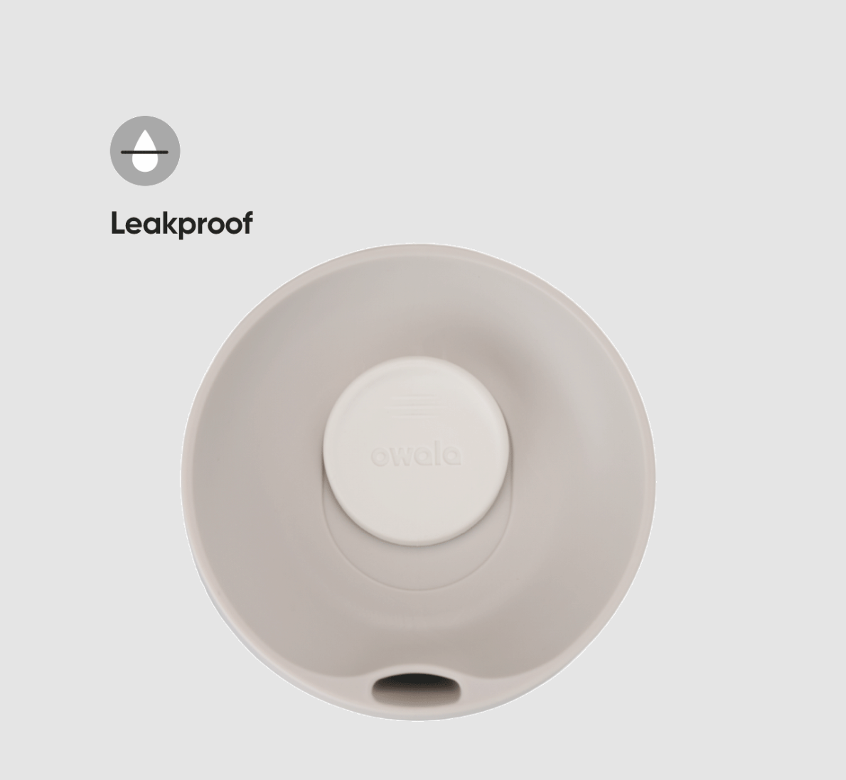 Owala SmoothSip® Slider Ferðamál Shy Marshmellow
