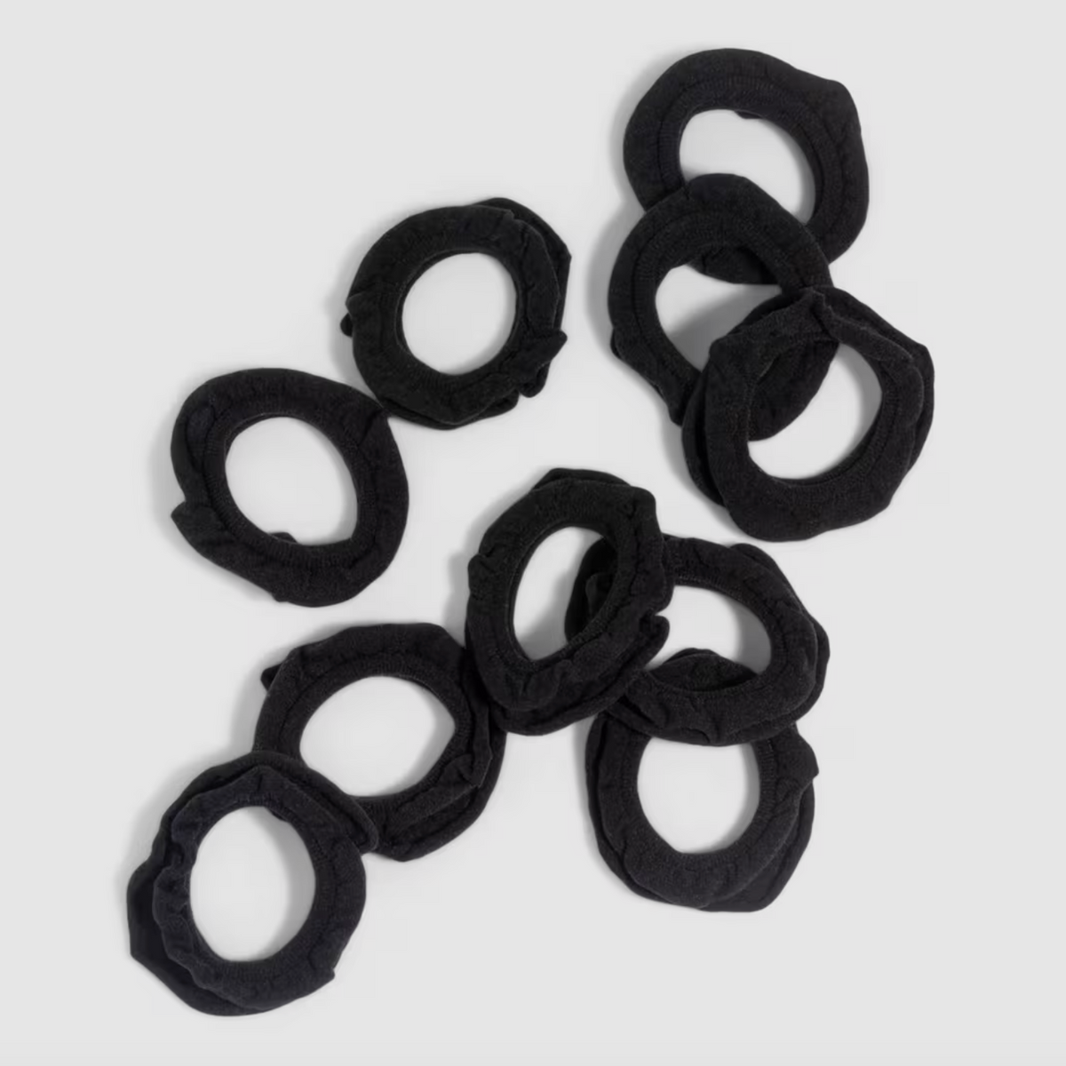 Þykkar Hárteygjur 10 stk. Svartar