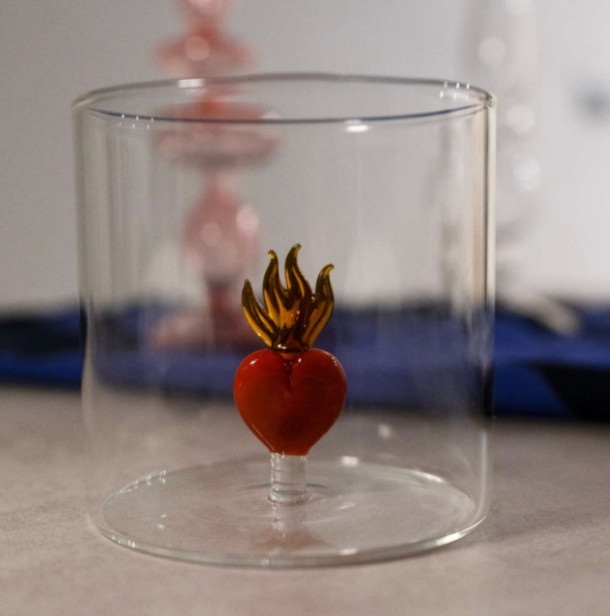 Glas með Fígúru - Hjarta