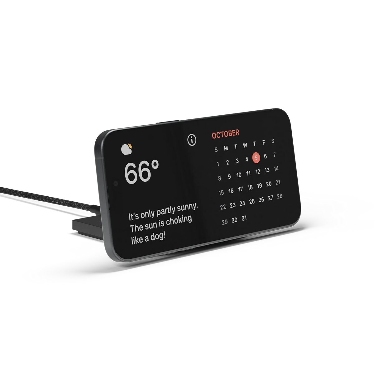 Rise Solo Qi2 Þráðlaus Hleðslustöð