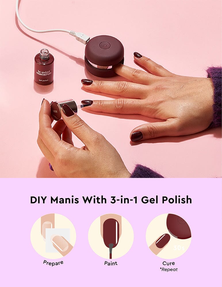 Gel Manicure Sett - Cassis