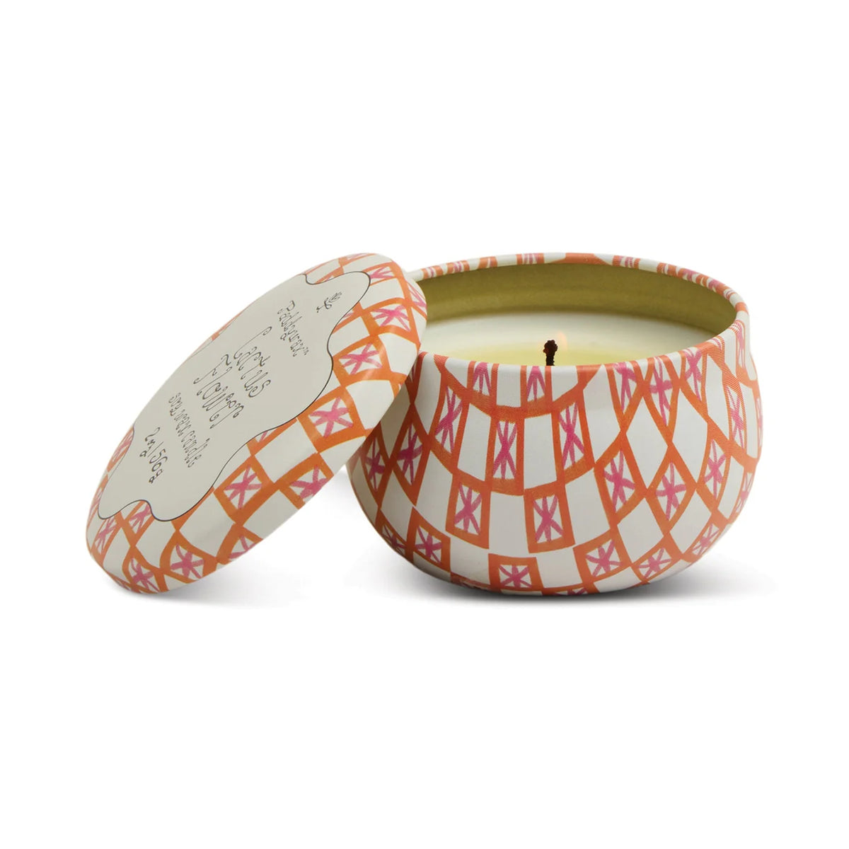 Tulip Tin Candle - Cactus Flower