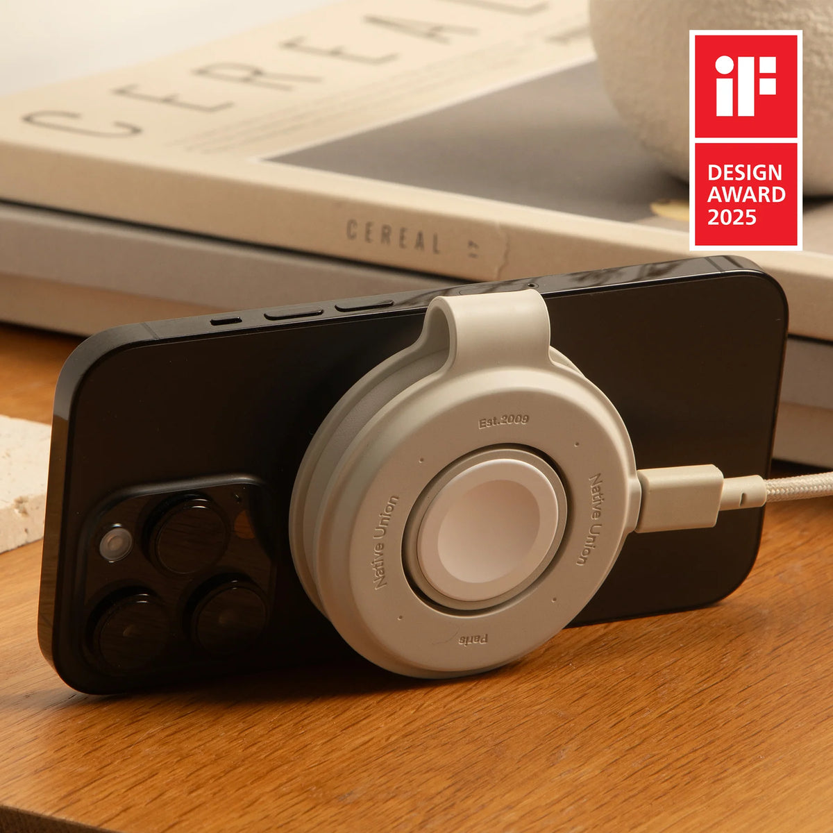 2-in-1 Þráðlaus Hleðslustöð