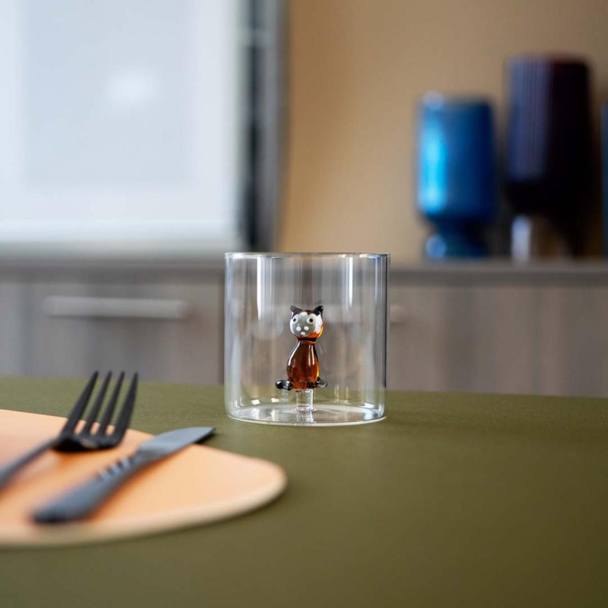 Glas með Fígúru - Kisa