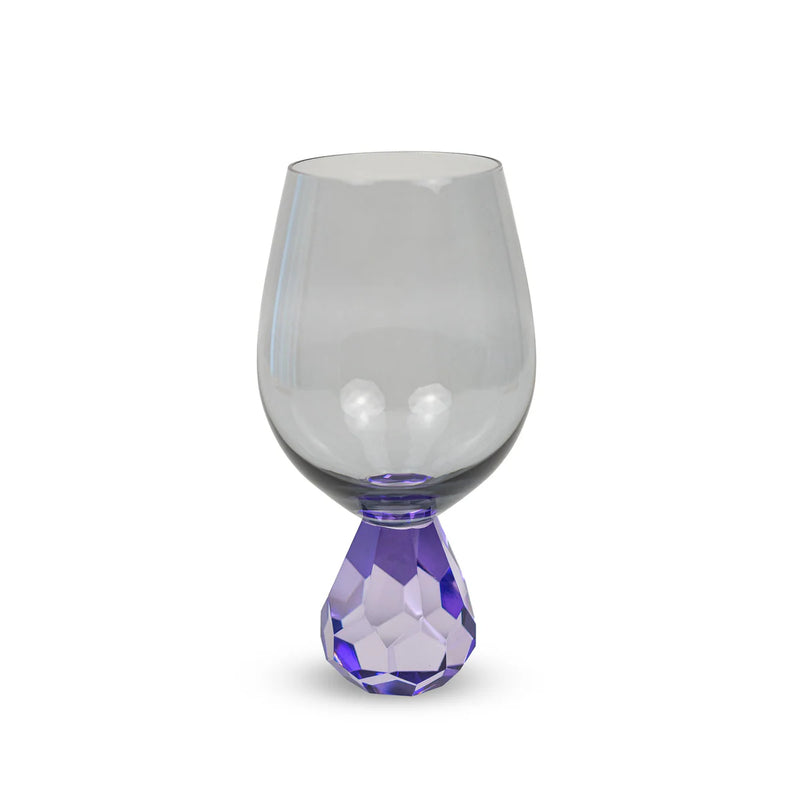 Diamond Kokteilglas - Gler/fjólublátt