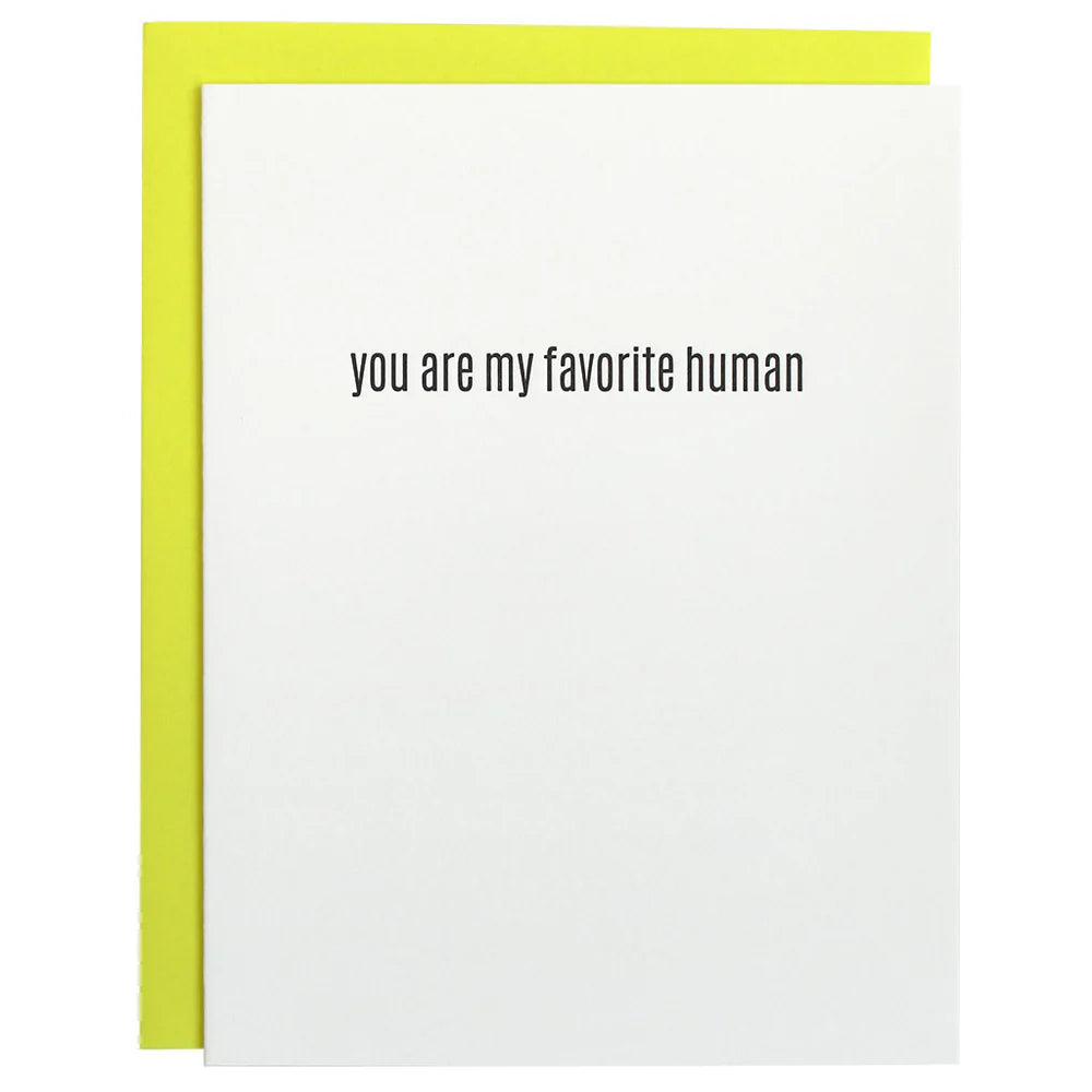 Tækifæriskort "You are my favorite human"