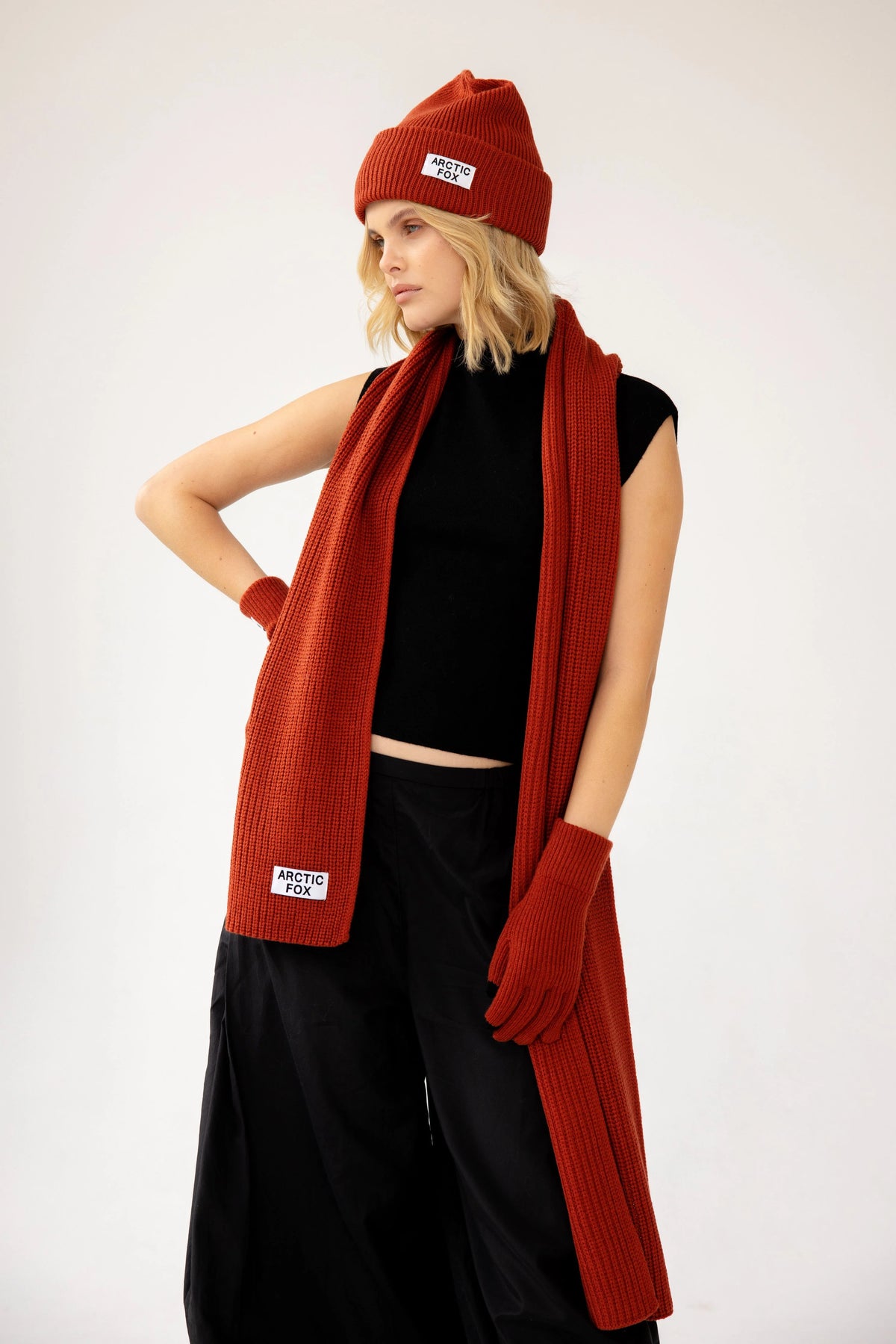 The Recycled Bottle Beanie - Terracotta