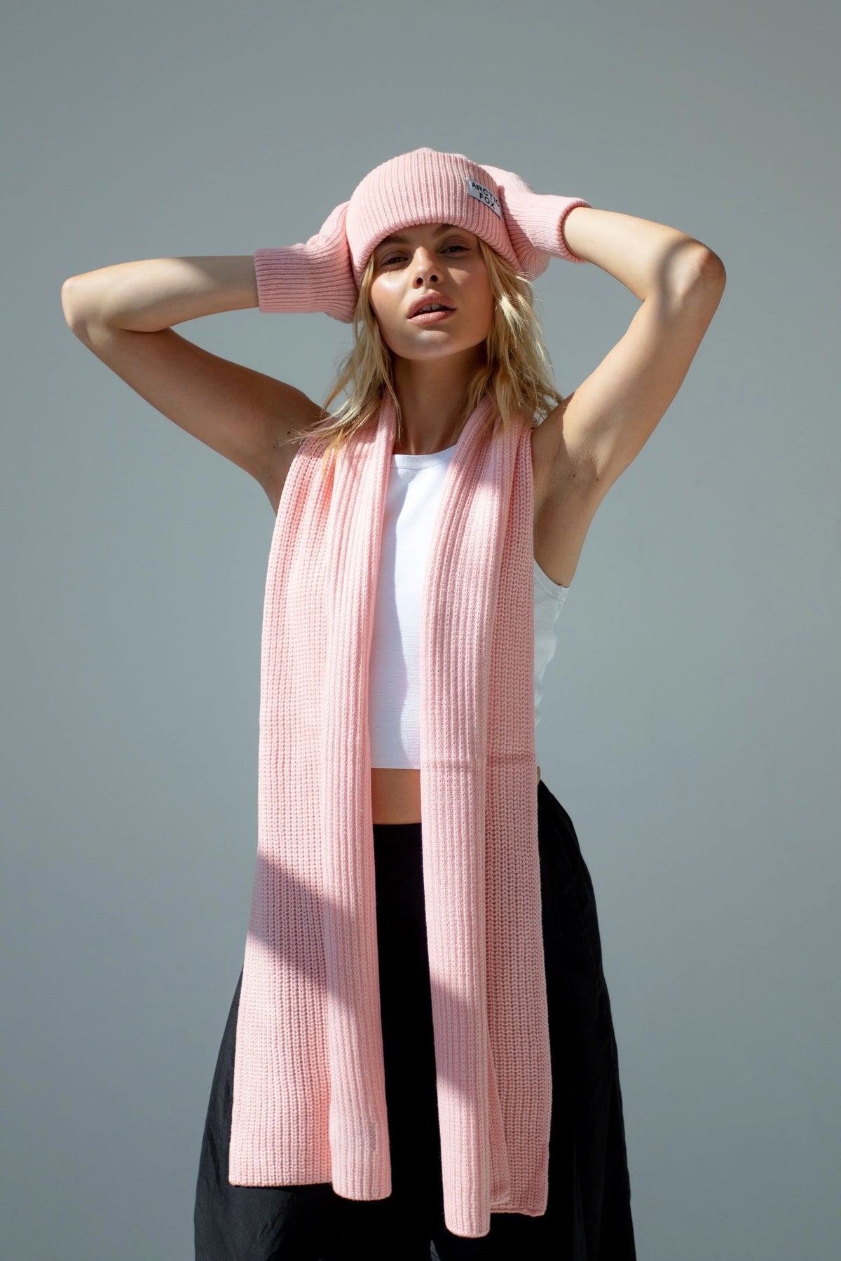 The Recycled Bottle Scarf - Ljósbleikur