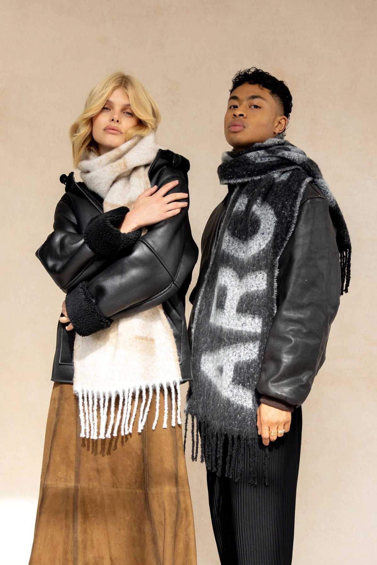 The Logo Scarf - Monochrome