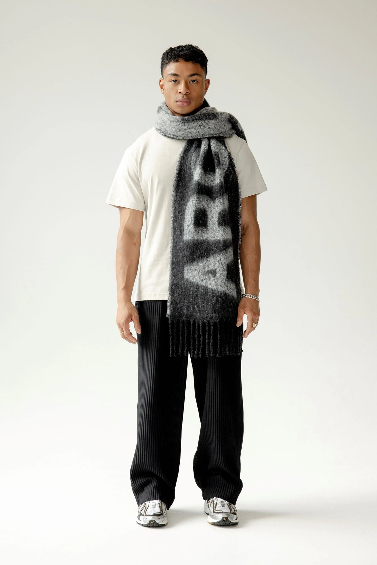 The Logo Scarf - Monochrome
