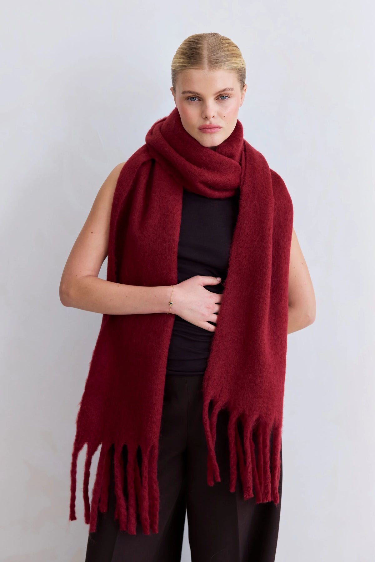The Reykjavik Scarf - Burgundy